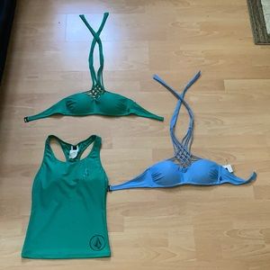 Volcom Baithing Suit Tops and Tank Top